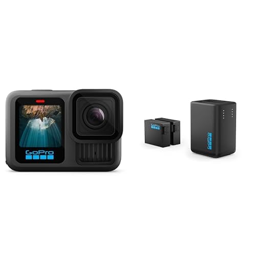 GoPro H13, Dual Battery Charger & 2 Enduro Batteries