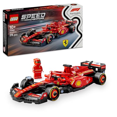 lego speed champions ferrari sf-24 f1 rennauto, spielzeug für sammler, ab 10 j.