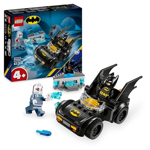 LEGO DC Batman Batmobil Set mit Mr. Freeze - Spielzeug für Jungen und Mädchen ab 4 Jahren