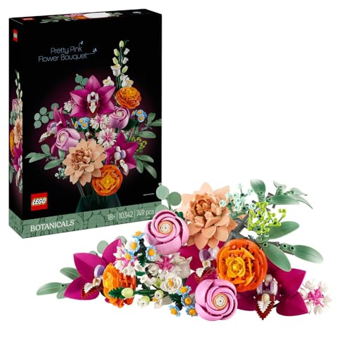 LEGO Botanicals Blumenstrauß Bauset für Erwachsene mit Gänseblümchen, Rosen - 10342