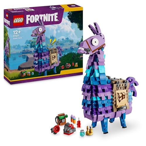 lego fortnite lama figur, spielzeug für gamer ab 12 jahren, abenteuer set 77071