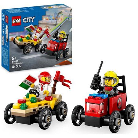 LEGO 60458 City Pizzalieferwagen vs. Löschauto, 6,99