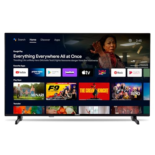 Erleben Sie Unterhaltung pur mit dem MEDION P13231: 32 Zoll Full HD Fernseher mit Android TV, HDR und Zugriff auf Netflix & Prime Video. Ideal für großartigen TV-Spaß!