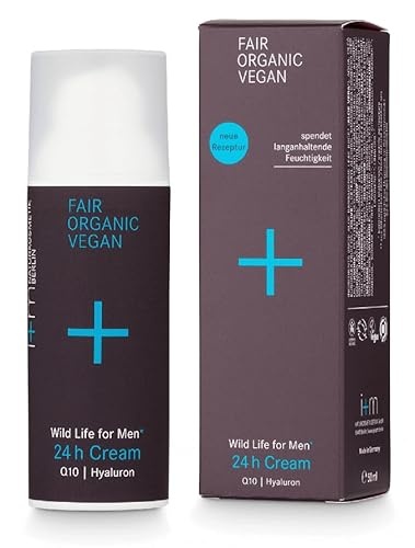 Produktbild: i+m gesichtscreme männer 50ml, 24h feuchtigkeit, hyaluronsäure, vegan, naturkosmetik