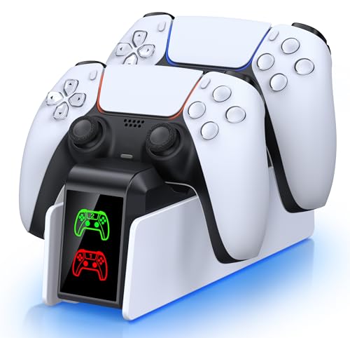 Produktbild: ps5 controller ladestation, dual-ladeständer für 2 ps5 elite controller, usb anschluss