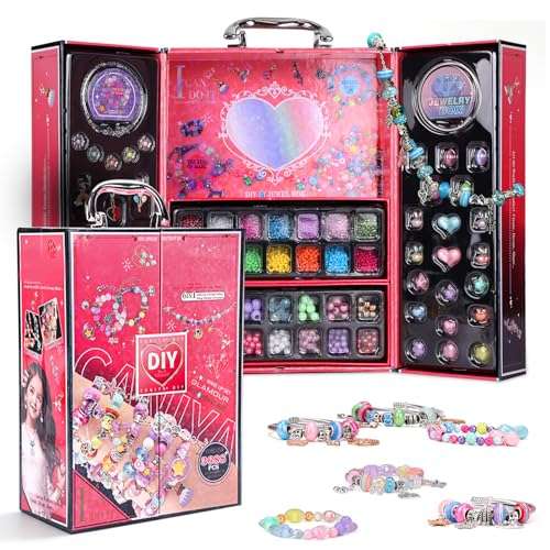 woiworco perlen set armband bastelset kinder geschenk für mädchen ab 6 jahren