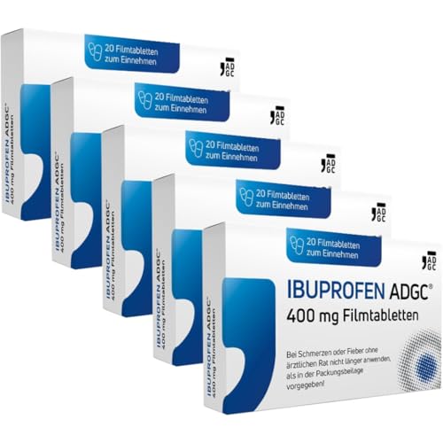 ibuprofen adgc 400mg set 5x 20 stück gegen schmerzen und fieber