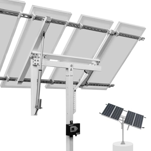 ecoworthy solarpanel halterung einachsiges tracking system mit tracker controller, hohe stabilität