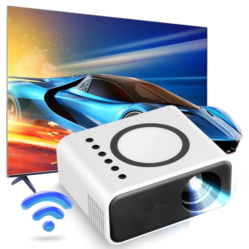 mini-projektor full hd 1080p, 5g wifi tragbar, heimkino projektor für smartphone/TV