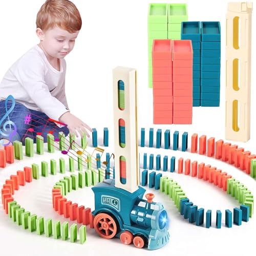 domino express domino zug spielzeug set 100 pcs mit shuttle aufstellauto