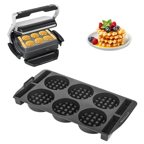 hivio waffeleinsatz für tefal optigrill xl, silikon waffelblech, waffelzubehör