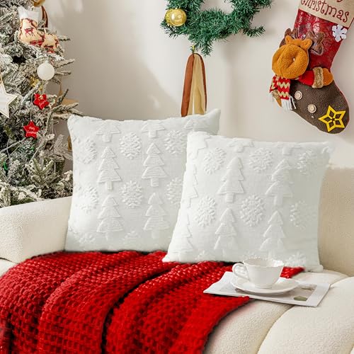 weihnachten kissenbezug set 45x45 cm gaditiek dekorative kissenhüllen für sofa und sessel