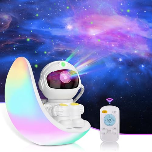 acegamer projektor astronaut galaxy nachtleuchtende led mit timer und fernbedienung