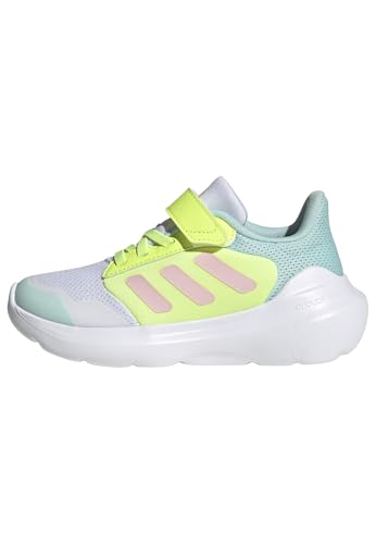 adidas kinder schuhe tensaur run 3.0 unisex laufschuhe, cloud white/clear pink/hi-res yellow