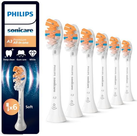 philips sonicare bürstenköpfe hx9096/87 6er pack ab 47,49 euro statt 70 euro