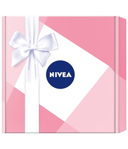 nivea geschenkset für frauen, pflegebox mit lotion, duschgel, gesichtsmaske, labello