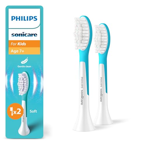 Philips Sonicare HX6042/90 Ersatzbürstenköpfe für Kinder ab 7 Jahren, 2er-Pack