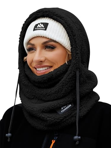 fuakesor plüsch sturmhaube fleece winddicht skimaske balaclava für winter männer frauen