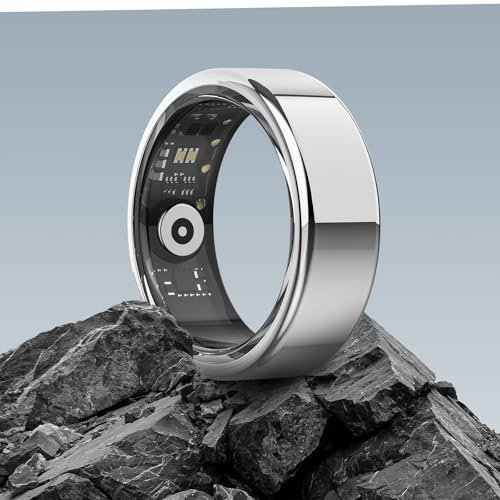 dekelife smart ring fitness tracker mit schlafmonitor herzfrequenz spO2 size 10 silber