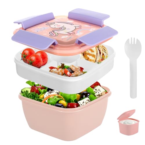 salat to go box bento box für salate und snacks mikrowellengeeignet rosa