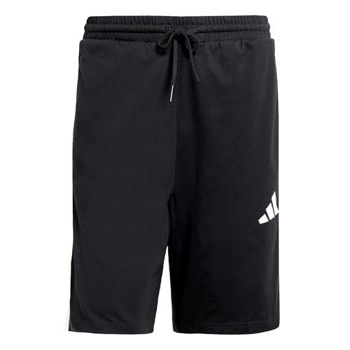 Produktbild: adidas Herren Short 10IN Essentials Three Stripes, Schwarz/Weiß, S