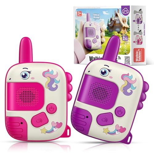 wootoyz einhorn walkie talkie geschenk für mädchen 3-8 jahre spielzeug ostern