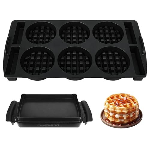 yql silikoneinsatz für tefal optigrill xl, elite xl waffelplatten zubehör schwarz