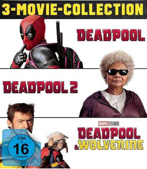 Produktbild: marvel studios deadpool 3-movie-collection blu-ray 26,47 4k uhd 37,97