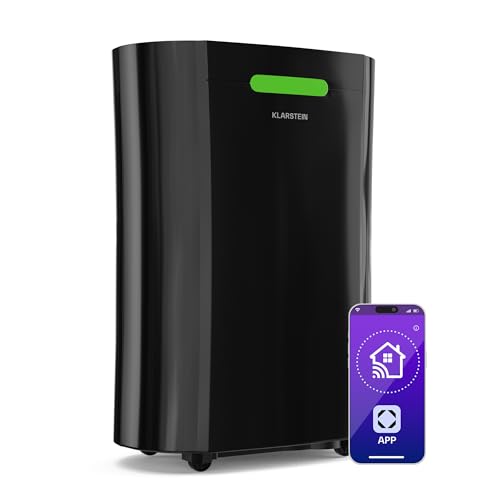 luftentfeuchter klarstein aerodry smart 12l 2.5l tank 39db wifi alexa schwarz