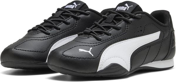 PUMA Catch Kinder Sneaker Schwarz 29 EU (Black x Warm White)