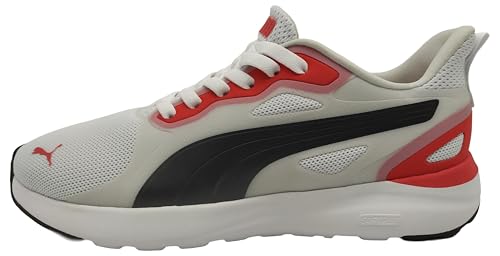 Puma Softride Cosmic Sliptech Sneaker Unisex, Weiß Schwarz Rot, 48.5 EU