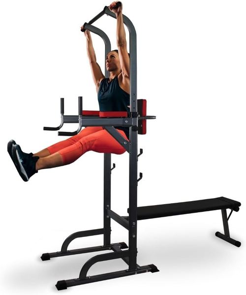 Mobiclinic Krafttrainingsstation 9 in 1 klappbar mit verstellbarer Klimmzugstange
