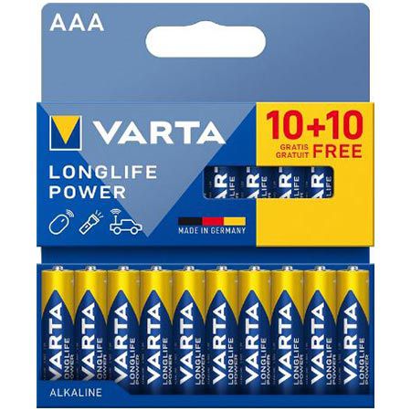 varta batterien aaa 20er pack longlife power 1,5v ab 7,57 euro