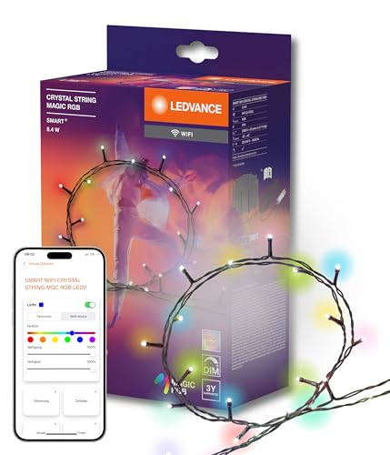 rgb lichterkette smart für weihnachten im deal, dekorative lichterkette