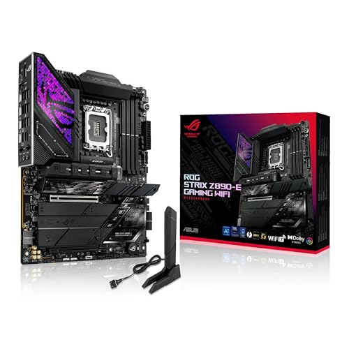 asus rog strix z890-e gaming mainboard intel lga 1851 atx ddr5 wifi 7 7x m.2