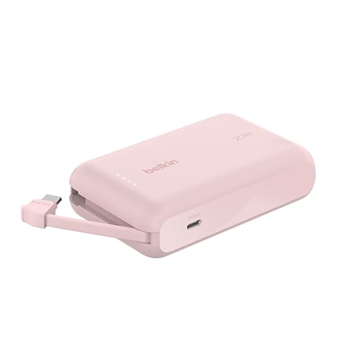 Belkin BoostCharge Power Bank 10000mAh PD 20W mit Kabel, USB-C Schnellladung
