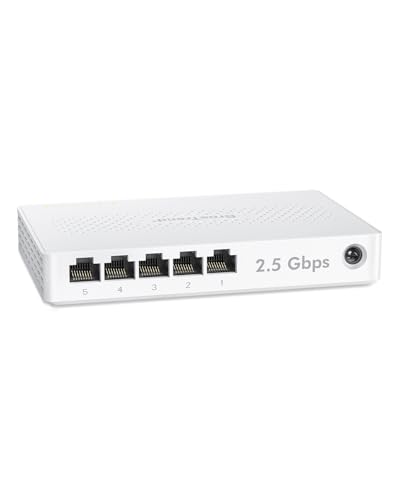 2.5g unmanaged lan switch, brostrend 5-ports, 2.5 gbit/s