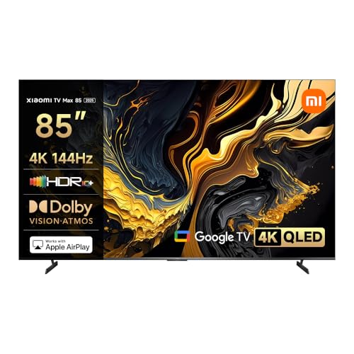 xiaomi tv max 85 zoll 2025, google tv, qled, 144hz, smart tv, dolby vision