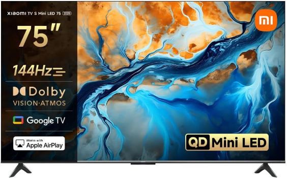 xiaomi tv s mini 75 zoll qled mini-led 4k tv 144hz 799 euro statt 863 euro