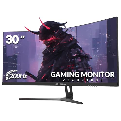 crua cr300hd 30 zoll ultrawide monitor 2560x1080 curved 200hz 1ms va-panel