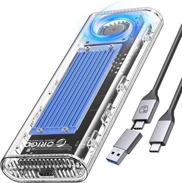 orico nvme ssd gehäuse mit lüfter für 49,99 euro statt 100 euro