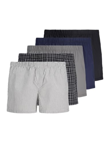 jack & jones boxershorts jacmilano 5er pack aus baumwolle