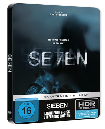 Produktbild: sieben steelbook edition 4k ultra hd blu-ray 28,37 euro bei amazon prime