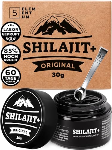 shilajit original himalaya 85% fulvinsäure 30g 60 tage vorrat mit dosierlöffel