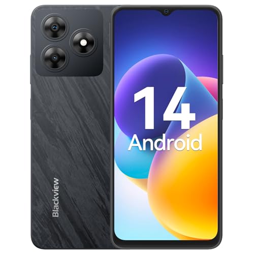 blackview handy android 14 6gb 64gb 2tb sd octa core 6,56 zoll dual sim 4g akku 4700mah 13mp 8mp kamera