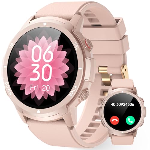 llkboha smartwatch damen 1,39 zoll fitnessuhr mit telefonfunktion, ip68 wasserdicht, herzfrequenz, spo2, für ios und android