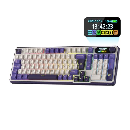rk royal kludge s98 mechanische tastatur 96% mit smart display und knopf qwertz
