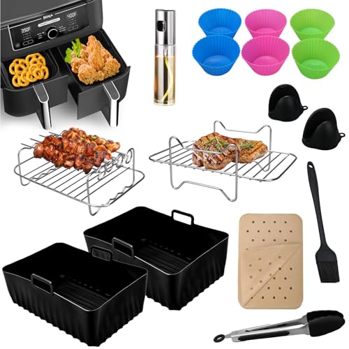 heißluftfritteuse zubehör ninja foodi af300eu af400eu 7,6l-9,5l grillrost backpapier