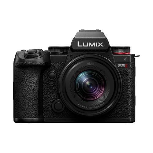 panasonic lumix s5 iikamera, spiegelloses design, schwenkbarer monitor, wlan, schwarz