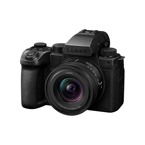 panasonic lumix dc-s5m2xne mit s-r1840e 18-40mm objektiv, schwarz